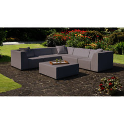 CoSi Amsterdam Weatherproof Corner Sofa Set Light Grey